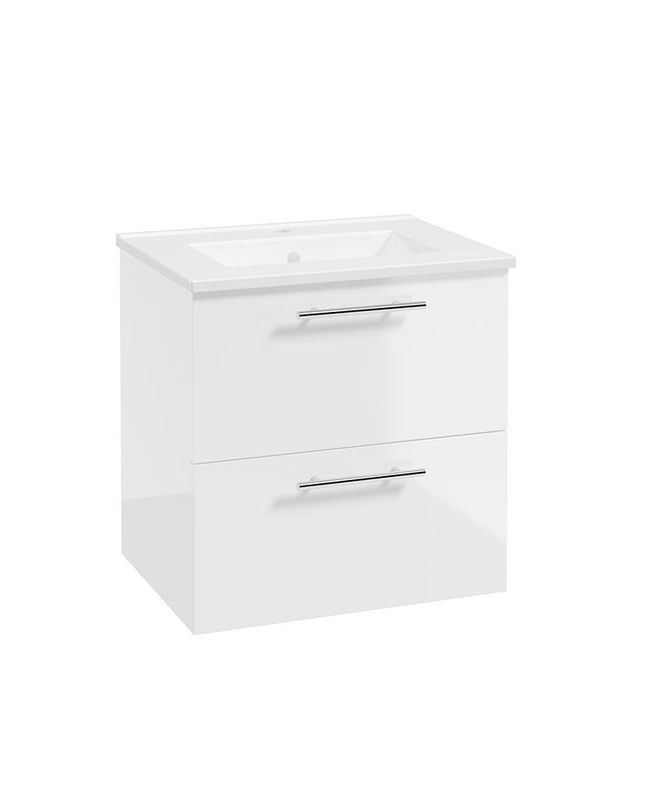 STRATA Wall Hung 50cm Two Drawer Vanity Unit &amp; Basin