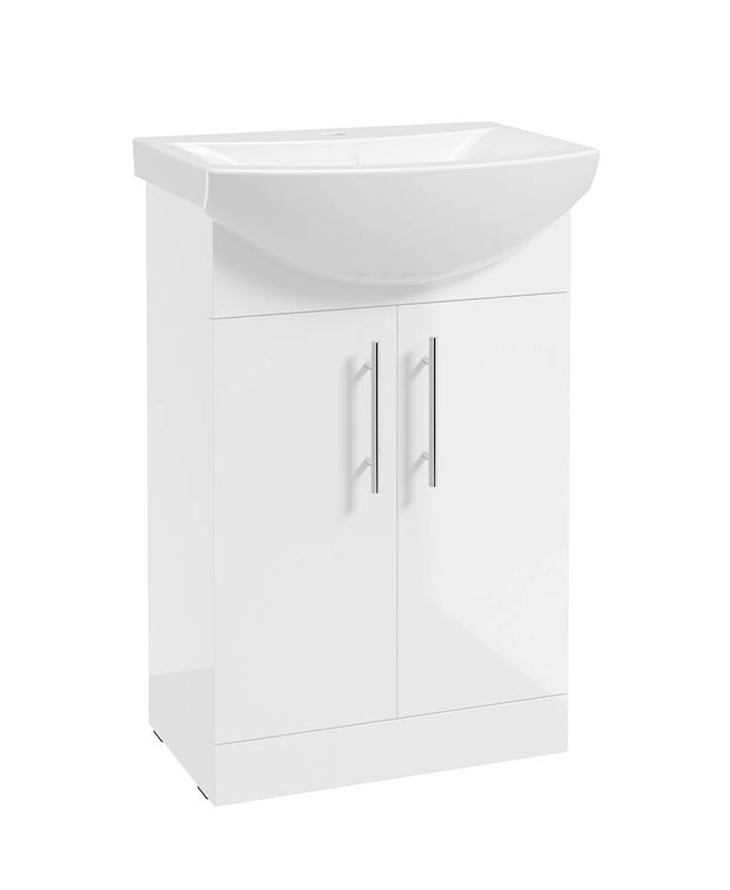 STRATA Classic Floorstanding 55cm Vanity Unit &amp; Basin