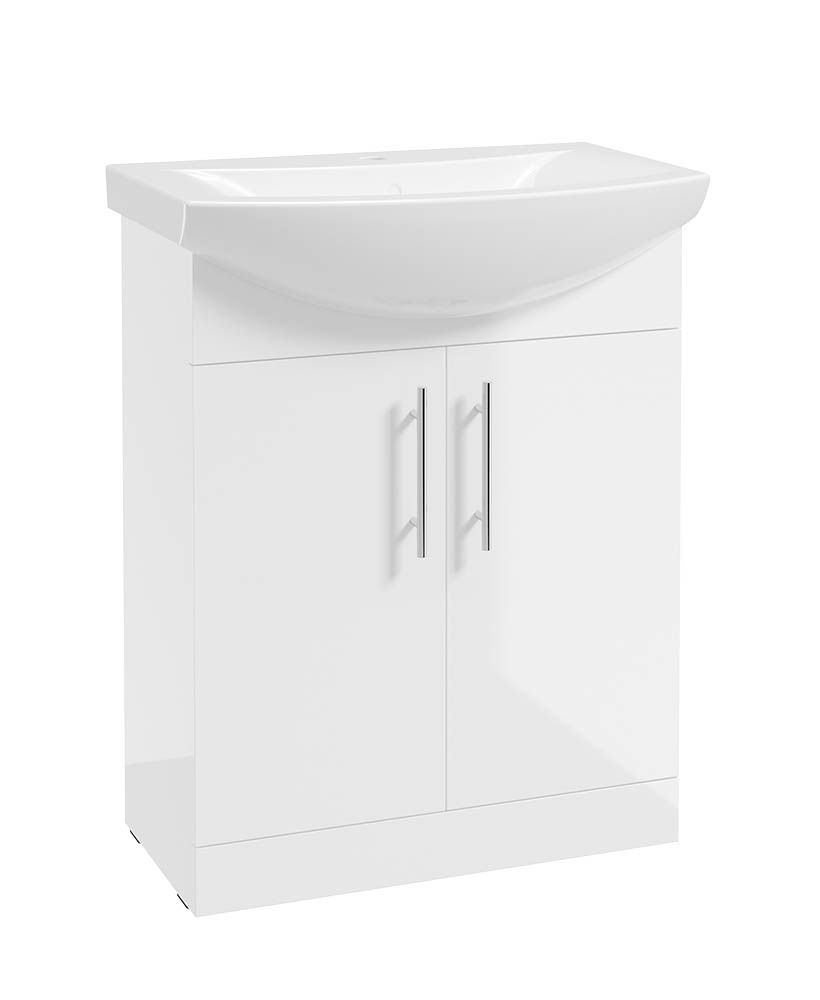 STRATA Classic Floorstanding 65cm Vanity Unit &amp; Basin