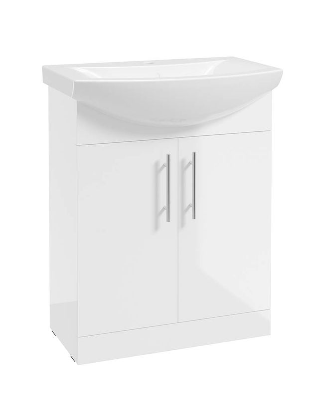 STRATA Classic Floorstanding 65cm Vanity Unit &amp; Basin
