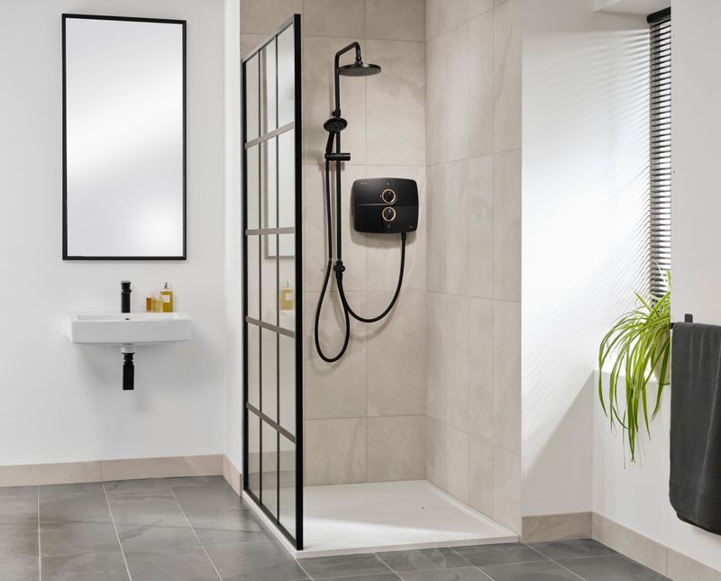 Triton T90sr Duelec Pumped Electric Shower - Black