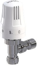 SONAS Thermostatic Angled Radiator Valves