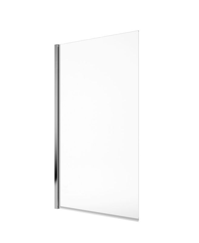 STRATA 1350x750mm Fixed 6mm Glass Bath Screen Chrome