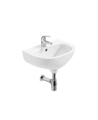 STRATA Round Fronted 45cm 1TH Cloakroom Wash Basin