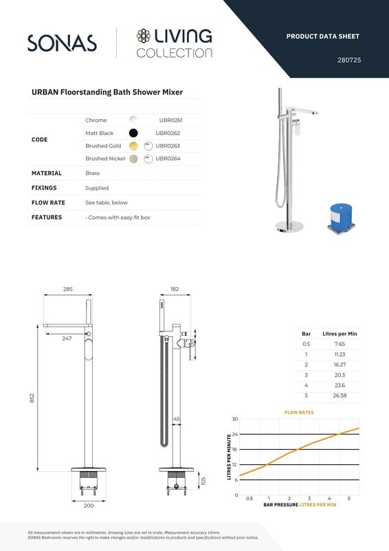 URBAN Freestanding Bath Shower Mixer