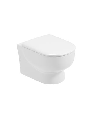 VIA Wall Hung Rimless Pan &amp; Soft Close Seat