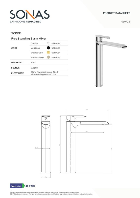 SCOPE Freestanding Basin Mixer