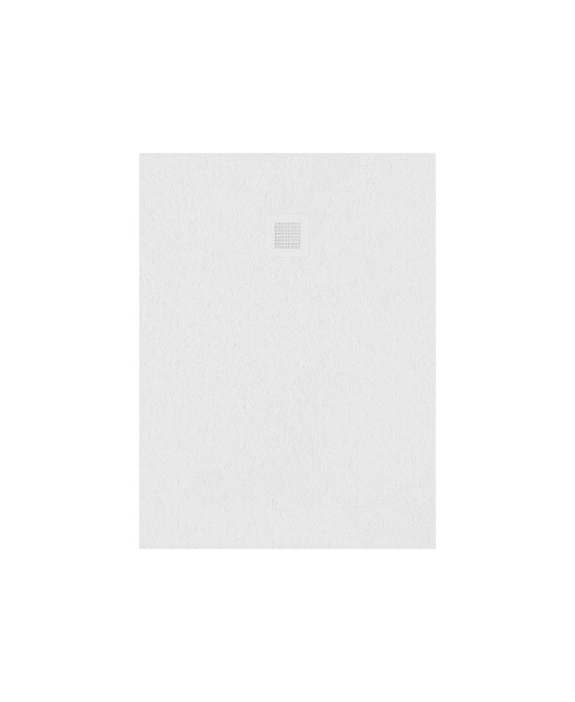 SLATE Rectangle 900mm Shower Tray White &amp; Waste