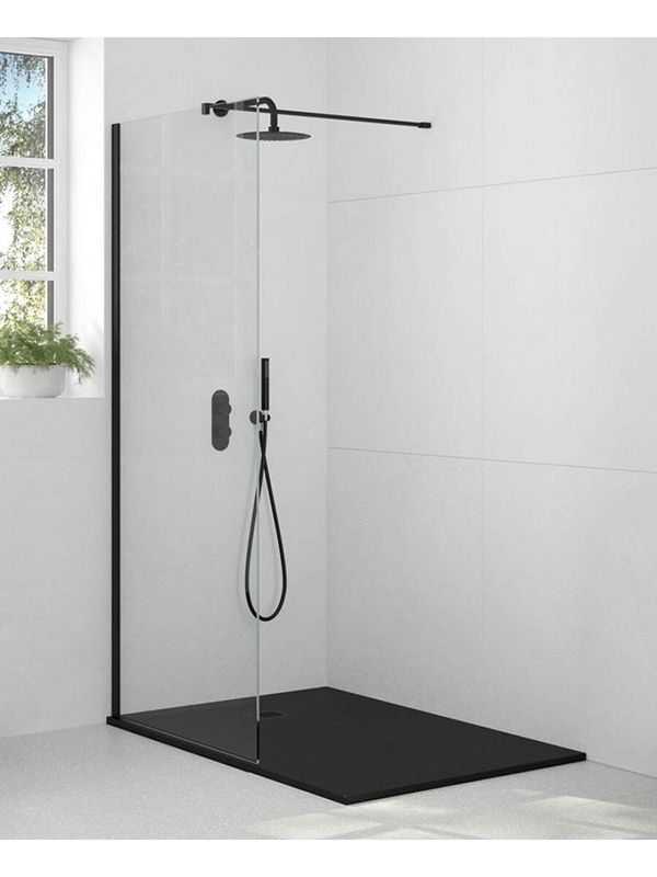 SONAS Aspect Black Wet Room Panel 700-1000