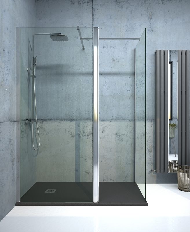 SONAS Aspect Chrome Wet Room Panel 700-1000