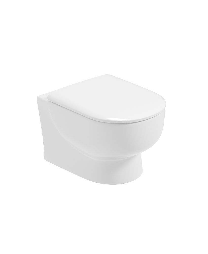 VIA Rimless Wall Hung WC &amp; Sequence Soft Close Seat
