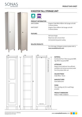 SONAS Kingston Tall Storage Unit