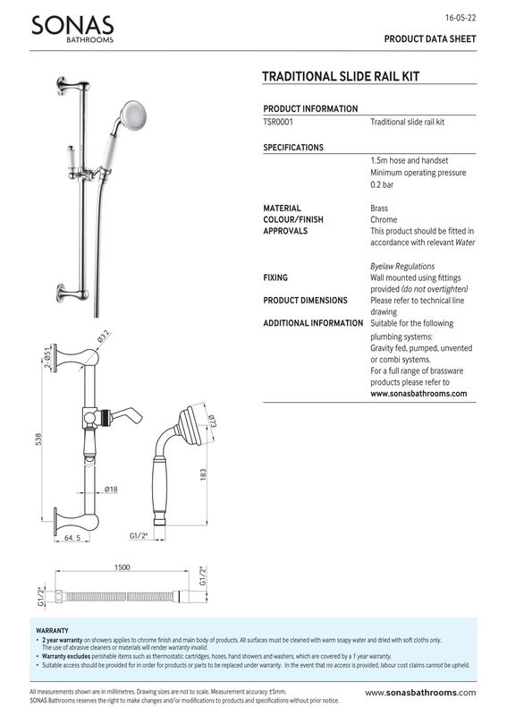 SONAS Traditional Slide Rail Kit