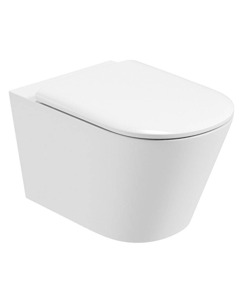 REFLECTIONS Rimless Wall Hung WC &amp; Alpha Soft Close Seat