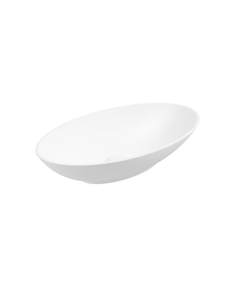 SKAL Oval 60cm Countertop Basin White