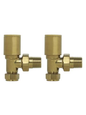 SONAS Angled Radiator Valve Round Head