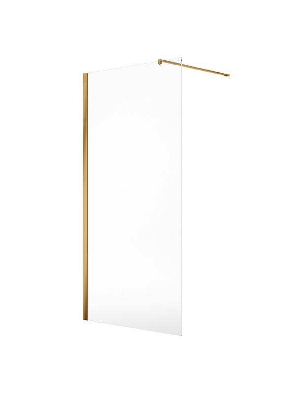 SONAS Aspect Brushed Gold Wet Room Panel 1100+