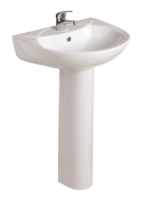 STRATA 55cm Wash Basin &amp; Full Pedestal