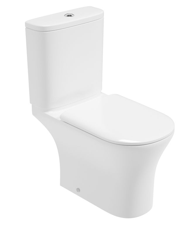 SONAS Peña Open Back Close Coupled Rimless Pan &amp; Soft Close Seat