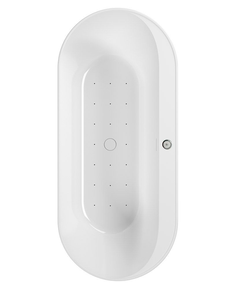 SAMOA Freestanding Air Jet System Whirlpool Bath Coloured