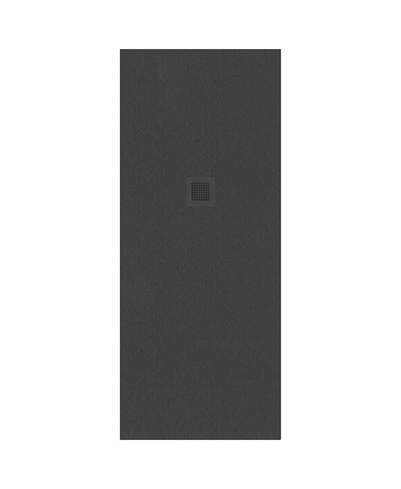 SLATE Rectangle 700mm Shower Tray Anthracite &amp; Waste