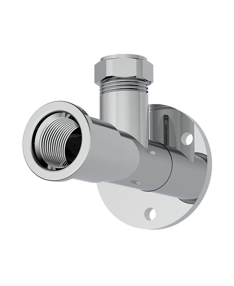 SONAS Bib Tap Extension Pair Top Inlet with Wall Plate Chrome