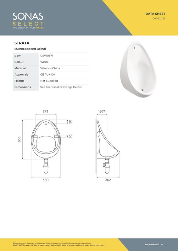WIRQUIN 1.5in Domed Grating Waste White