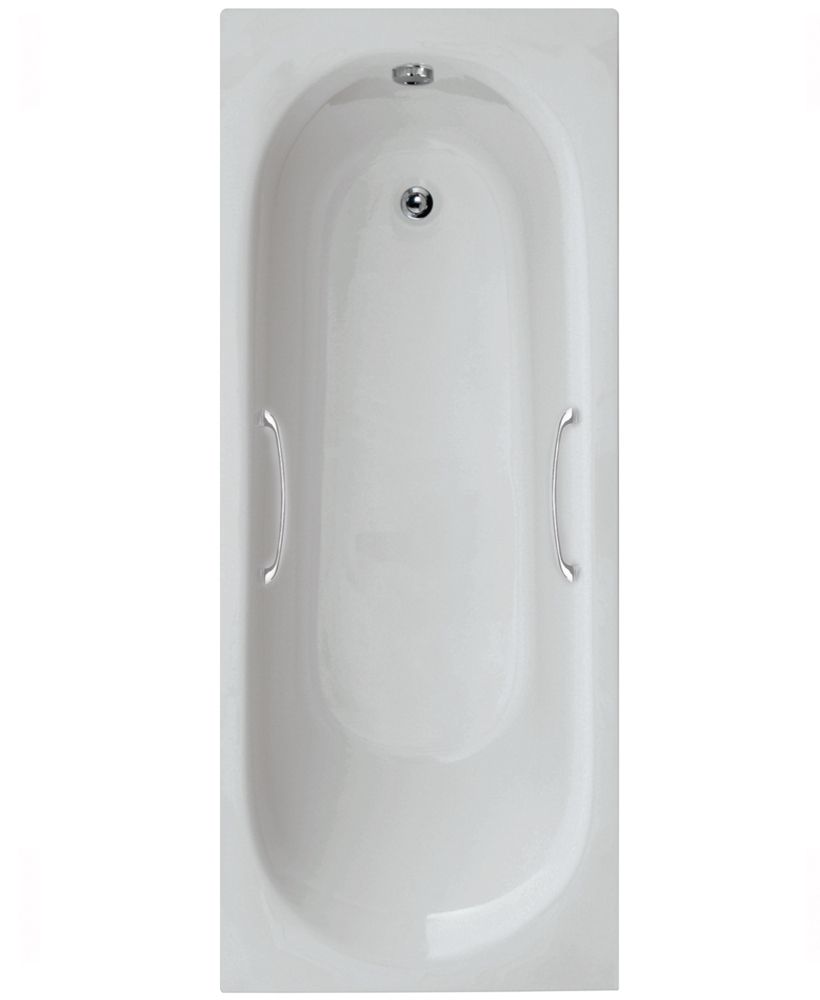 SONAS Lotus Single Ended Acrylic Bath With Twin Grips