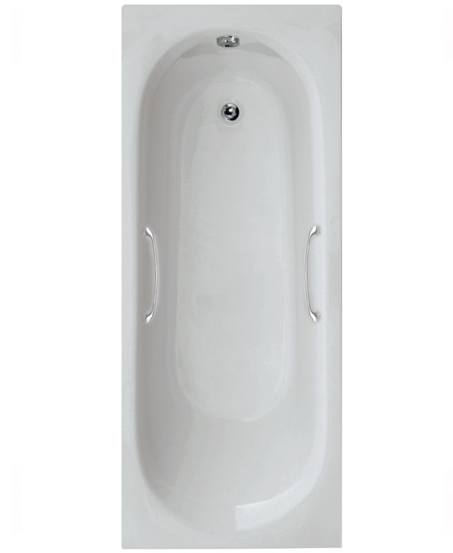 SONAS Lotus Single Ended Acrylic Bath With Twin Grips