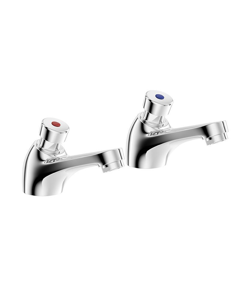 SONAS Non Concussive Basin Taps Pair Chrome (6s -9s)
