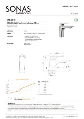 SONAS Jasmin Cloakroom Basin Mixer Chrome