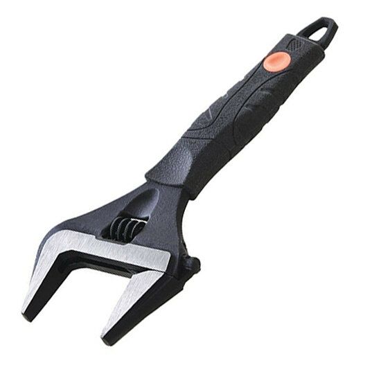 Wide Jaw Adjustable Wrench 8"