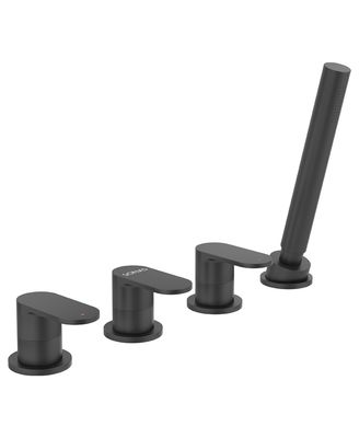 SONAS Norfolk 4 Hole Bath Shower Mixer Matt Black