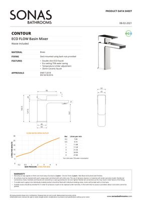SONAS Contour Basin Mixer Chrome