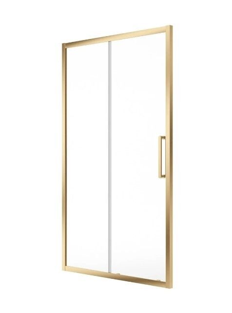 SONAS Aspect Brushed Gold Sliding Shower Door, Size (mm): 1000