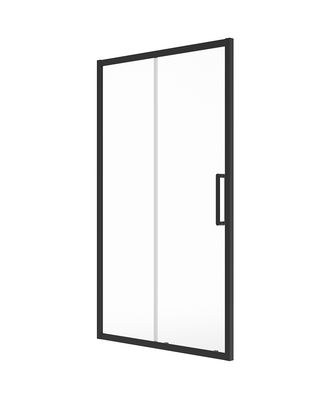 SONAS Aspect Matt Black Sliding Shower Door