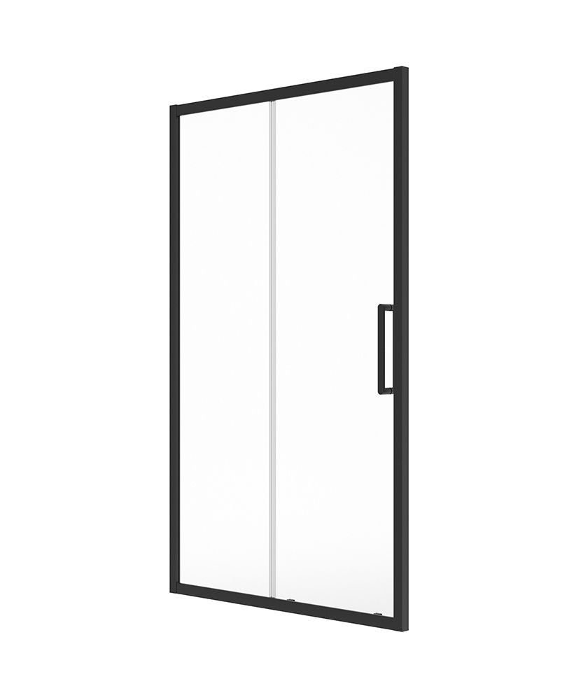 SONAS Aspect Matt Black Sliding Shower Door, Size (mm): 1000