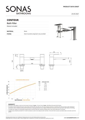 SONAS Contour Bath Filler Matt Black