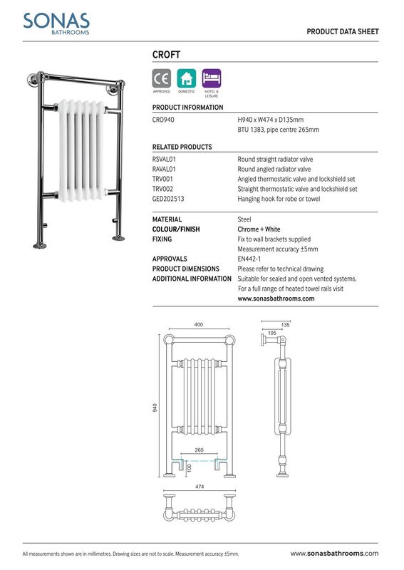 SONAS Croft Traditional Towel Radiator