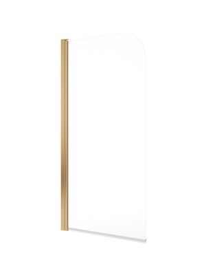LUNAR SB1 6mm Radius Bath Screen Brushed Gold