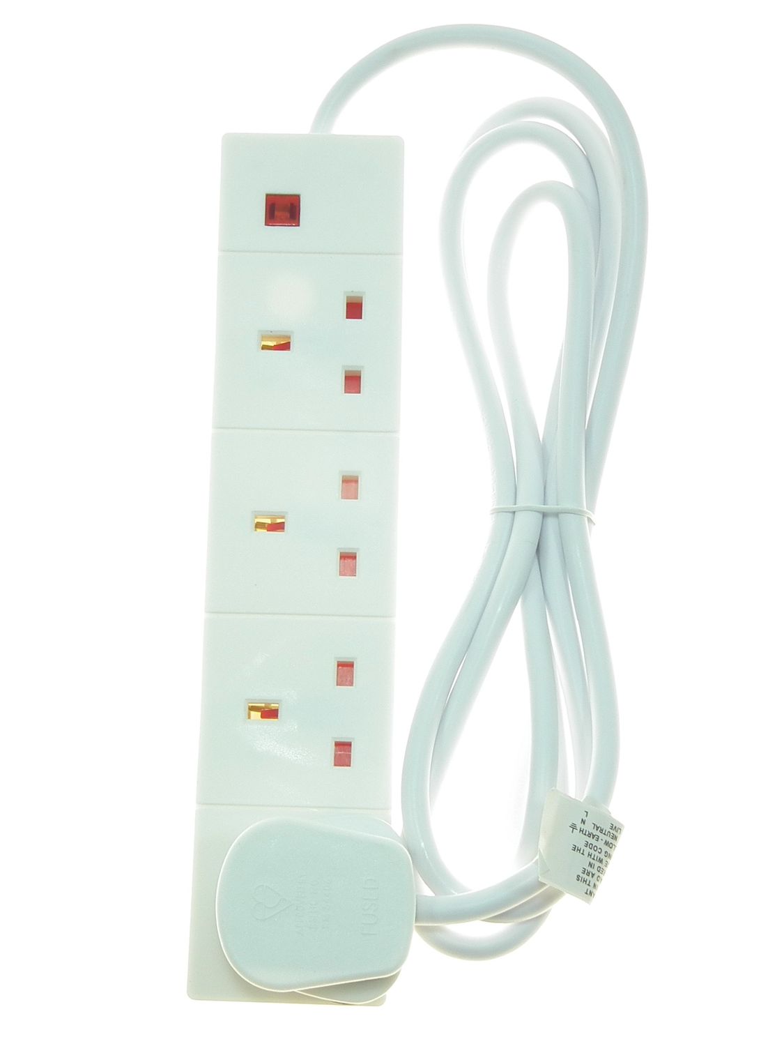POWERMASTER 4 GANG 2 MTR 13AMP INDIVIDUALLY SWITCHED EXTENSION LEAD