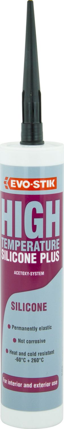 EVO-STIK HIGH TEMP SIL BLACK 310ML