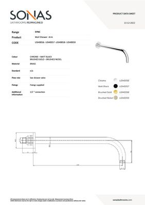 HAKK Thermostatic Shower Set 1 with Wall Arm