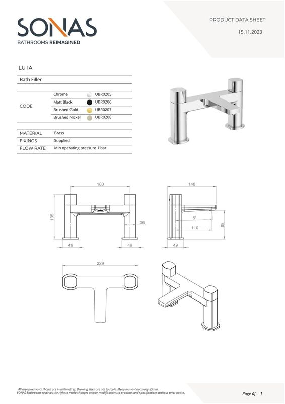 LUTA Bath Filler