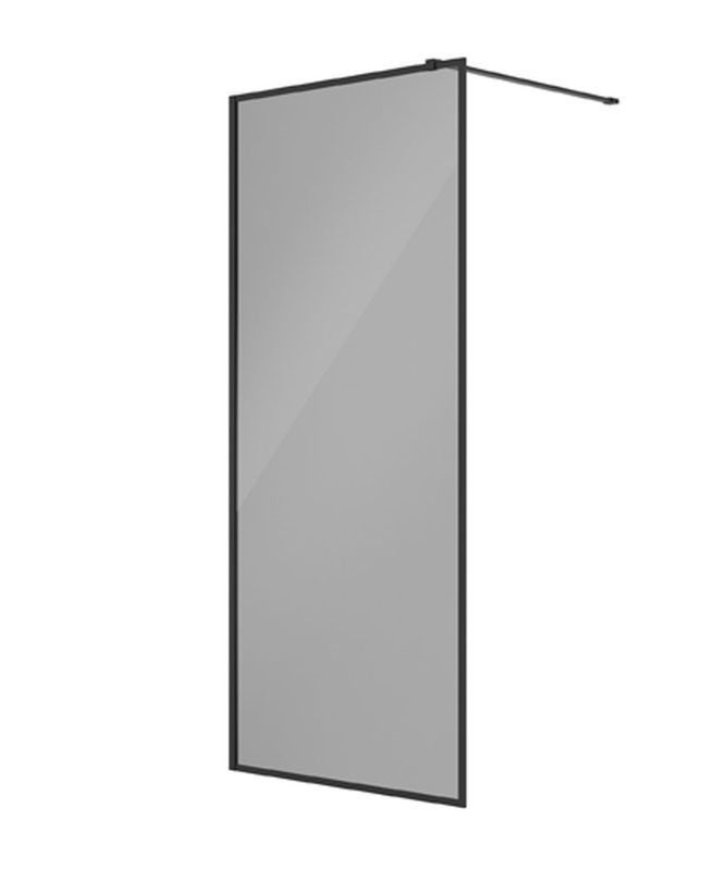 MIRAGE 800mm Matt Black Frame with Smoked Glass
