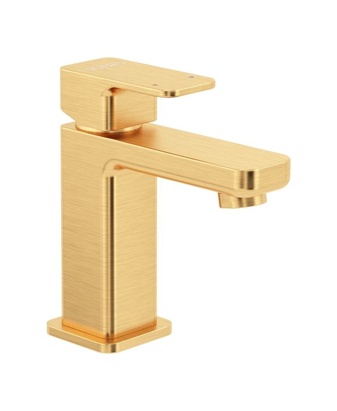 SONAS Contour Cloakroom Basin Mixer Brushed Gold