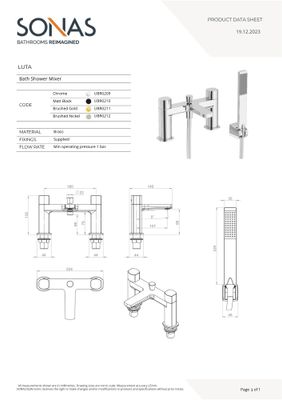 LUTA Bath Shower Mixer