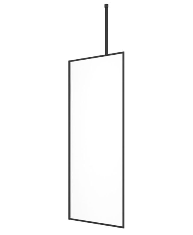 MIRAGE 900mm Matt Black Frame with Clear Glass