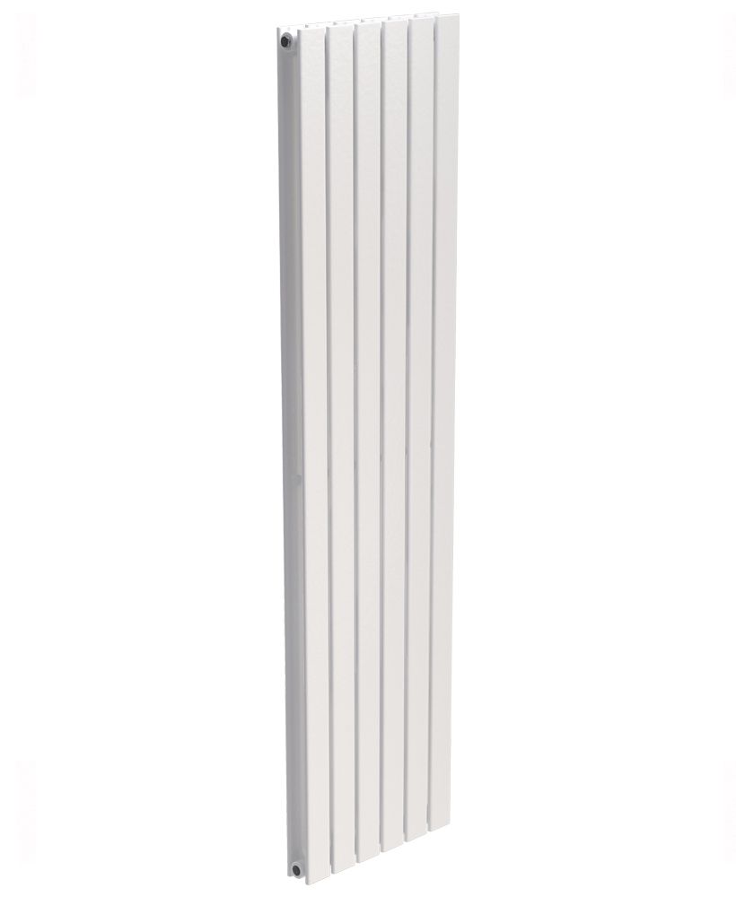 PIATTO Designer Radiator Vertical Double Panel White