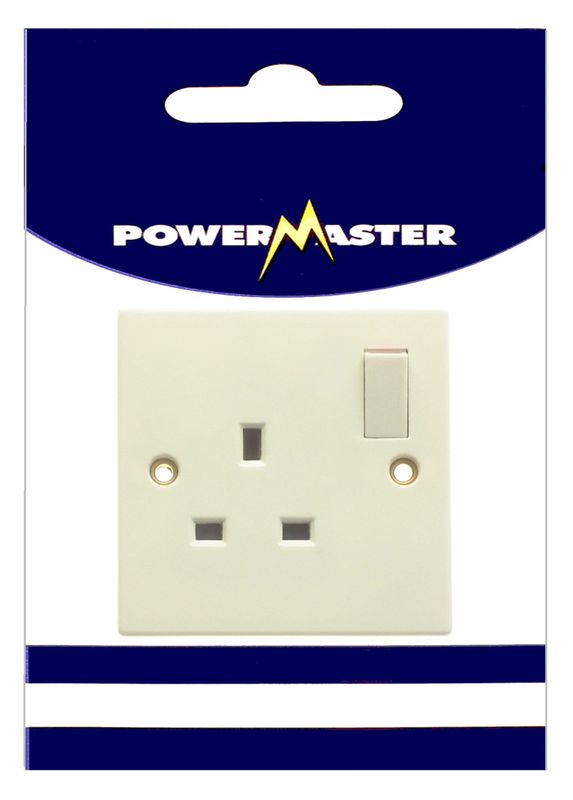 POWERMASTER 1 GANG 13 AMP SWITCHED SOCKET